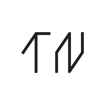 Tn initial letter vector logo icon Stock-Illustration