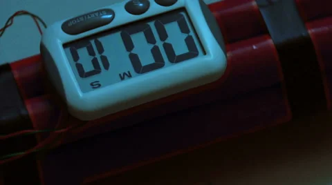 TNT Bomb Countdown Rotating Stock Footage 41238551