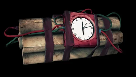 Tnt clock bomb Stock Footage 134981518