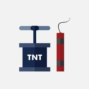 TNT Demolition Dynamite Mining Vector Illustration Graphic Stock Illustration