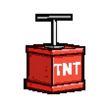 Tnt detonator box ready for explosion Stock Illustration