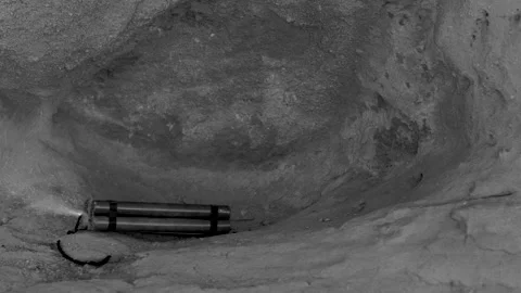 TNT / DYNAMITE ABOUT TO EXPLODE.  BLACK AND WHITE, FULL HD Stock Footage 167035038