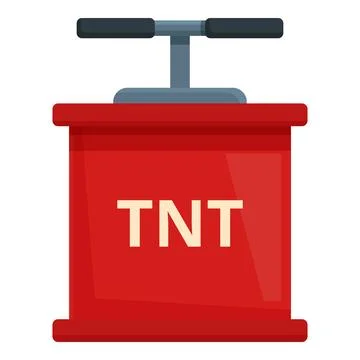 TNT explosive mine icon cartoon vector. Coal industry rock Stock Illustration