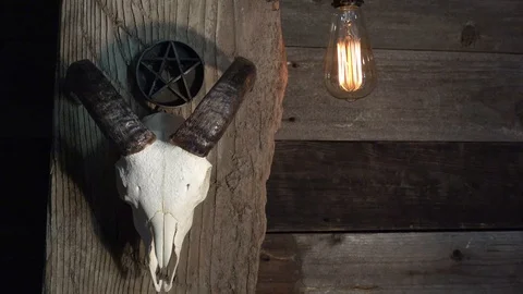 Tnt explosive placed in secret door behind cult Stock Footage 99160096