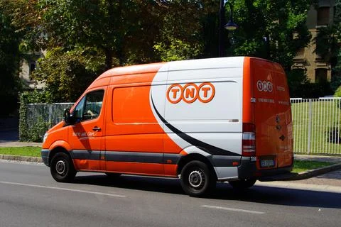 TNT Express van Stock Photos
