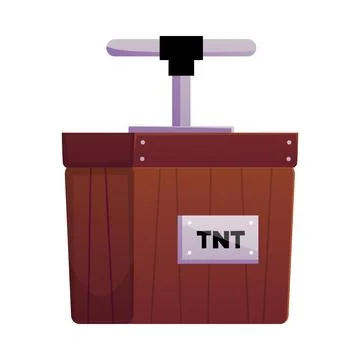TNT tool icon, explosive lethal TNT with handle vector flat illustration Illustrazione stock