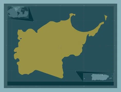 Toa Baja, Puerto Rico. Solid color shape Stock Illustration