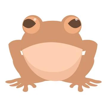 Toad frog icon cartoon vector. Cute animal Illustrazione stock