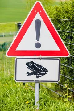 Toad hike sign Stock Photos