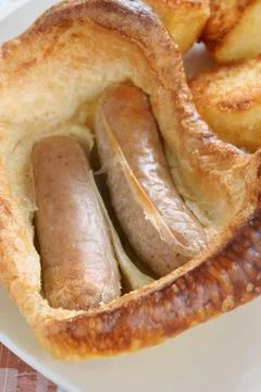 Toad in the hole Stock Photos