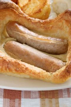 Toad in the hole Stock Photos