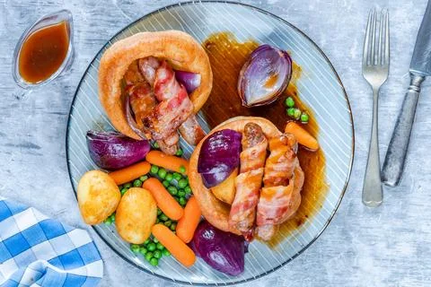 Toad in the hole Stock Photos