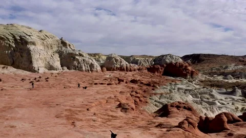 Toadstool Chimney up to Entrada Layer Stock Footage 170188842