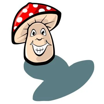 Toadstool Face Stock Illustration