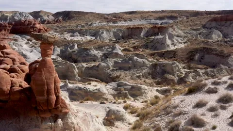 Toadstool Flyby Landscape Stock Footage 170188689