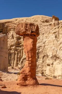 Toadstool Hoodoo rock formations in Kanab Utah Stock Photos