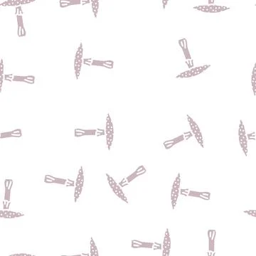 Toadstool mushroom glyph vector seamless pattern 스톡 일러스트