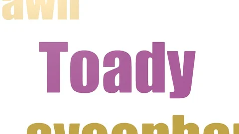 Toady Tag Cloud Animated Isolated On White Stock Footage 107212985