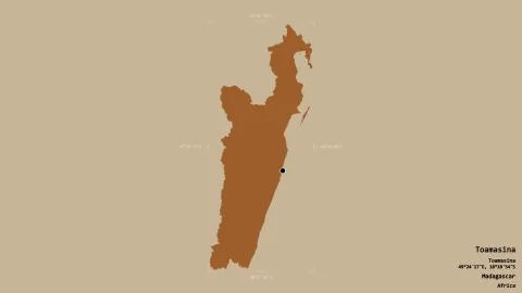 Toamasina - Madagascar. Bounding box. Pattern Illustrazione stock