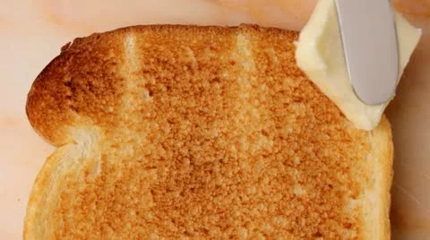 Toast and butter Stock-Footage 20493752