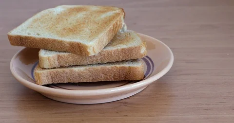 Toast bread Stock Footage 95576983