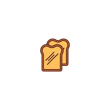 Toast Bread Icon Stock-Illustration