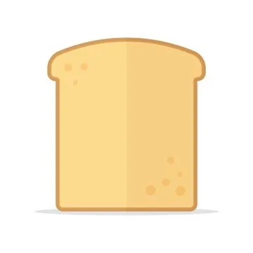 Toast bread slice icon Stock Illustration