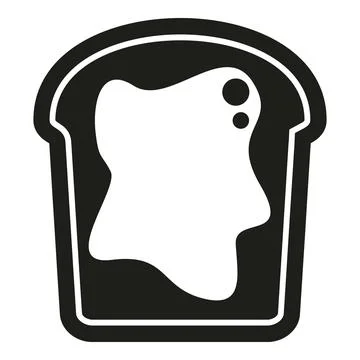 Toast bread slice with jam or jelly icon イラスト素材