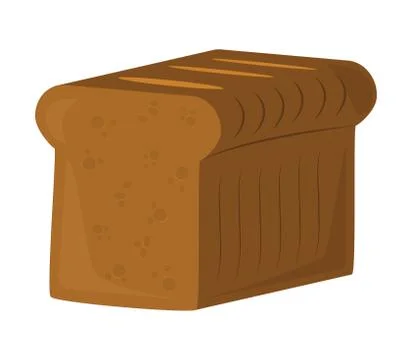 Toast bread vector symbol icon design. illustration isolated on white backgro Stock Illustration