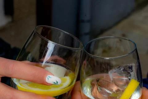 Toast with drink Stock Photos