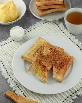 Toast Flat Bread Stock Photos