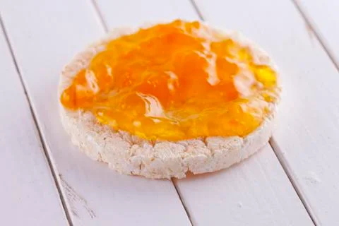 Toast with jam Stock Photos