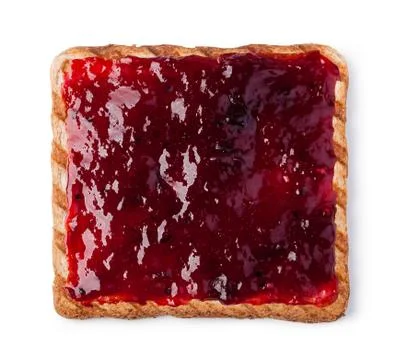 Toast with jam Stock Photos
