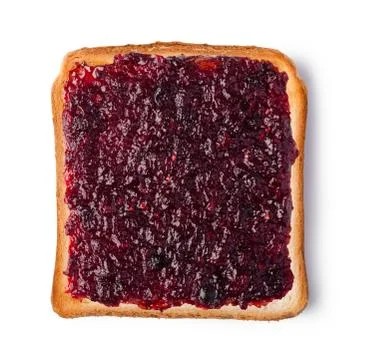 Toast with jam Stock Photos