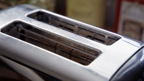 Toast Jumping out of Toaster 스톡 동영상 112030641