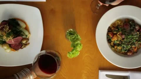 Toast Overhead Twist Stock Footage 12579147