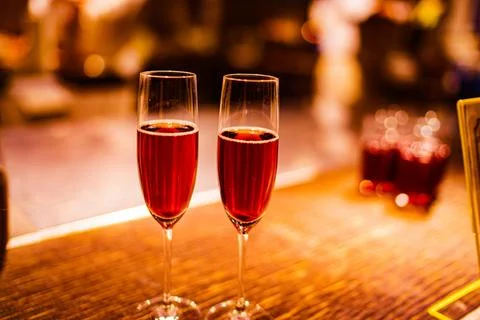 A toast with a red drink Stock Photos