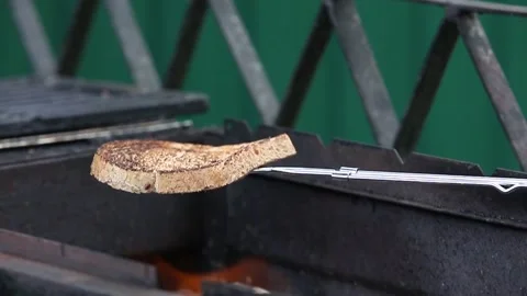 Toast to roast on the grill Stock Footage 90020114