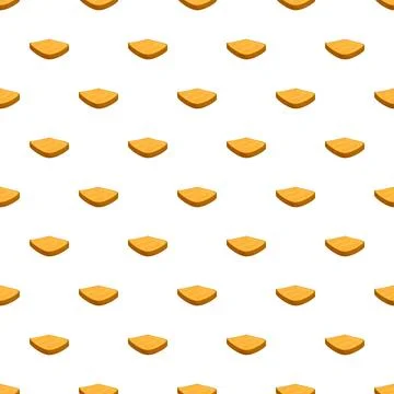 Toast slices creating a seamless breakfast food pattern Stock Illustration