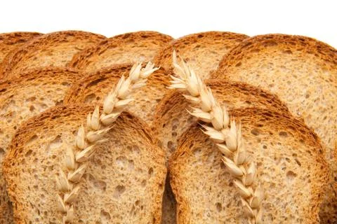 Toast in slices Stock Photos