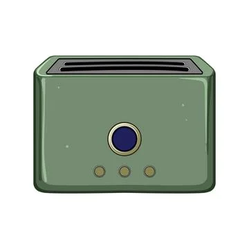 Toast toaster bread cartoon vector illustration イラスト素材