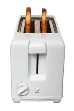 Toast in toaster Stock Photos