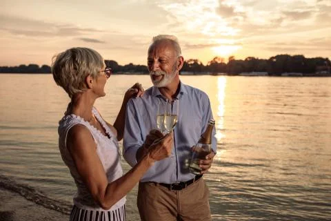 A toast to us! Foto stock