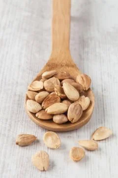 Toasted almonds Stock Photos