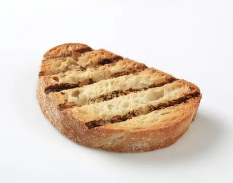 Toasted bread with caramelized sugar slices Stock Photos