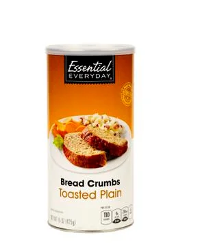 Toasted bread crumbs 库存照片