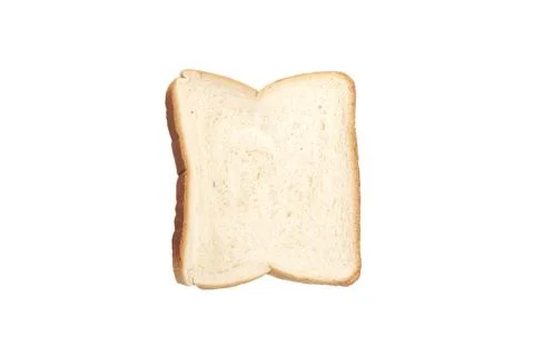 Toasted bread isolated on a white 스톡 사진