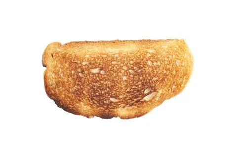 Toasted bread isolated on white 스톡 사진