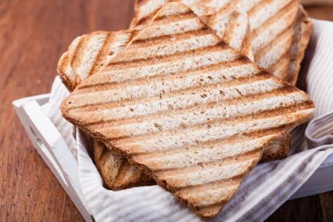Toasted bread Stock Photos