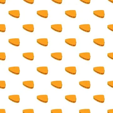 Toasted bread sandwich seamless pattern on white background Illustrazione stock